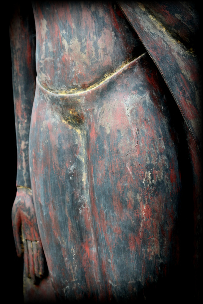 Extremely Rare 17C Standing Pagun Burma Buddha #DW060